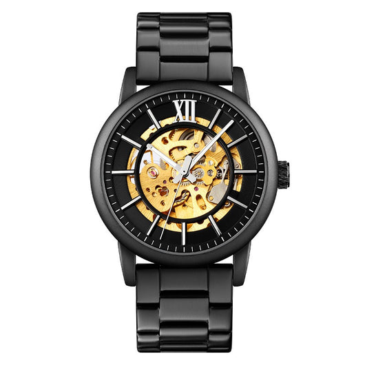 Reloj Automático Mecánico para Hombre con Correa de Acero y Corona Espiral - Image 12