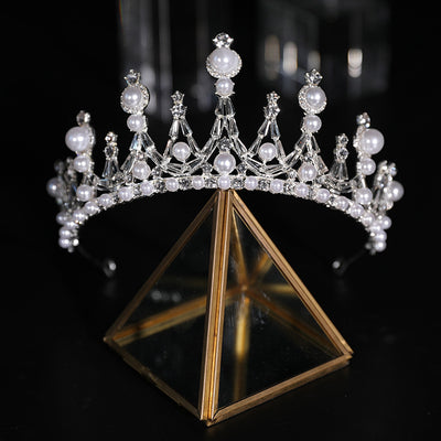 Corona Nupcial Barroca con Perlas y Cristales - Joyería para Novia - Image 3
