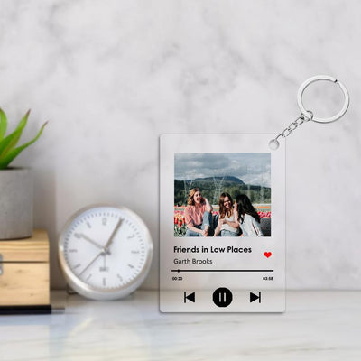 Llavero Personalizado con Foto y Canción Grabada