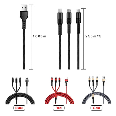 Cable Adaptador Triple para Tres Líneas de Datos - Image 8