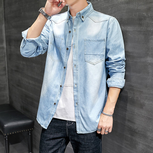 Chaqueta Denim Casual con Detalles de Herramientas - Estilo Moderno para Hombre - Image 4
