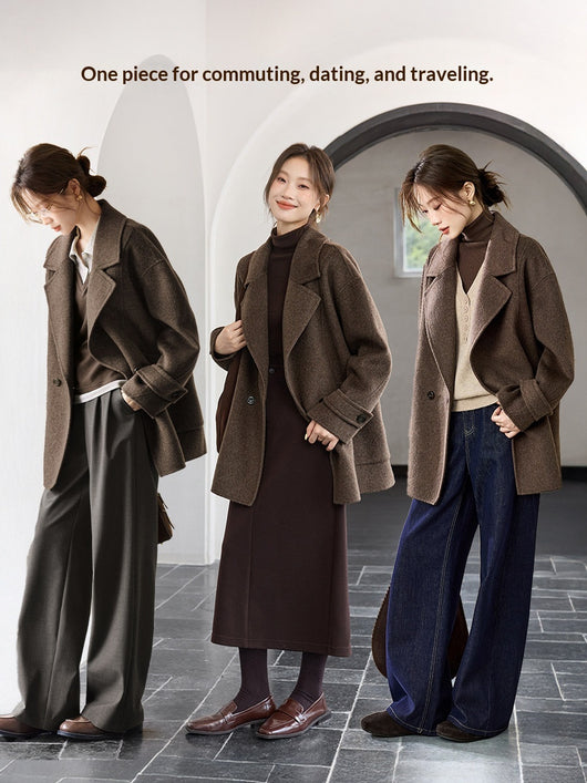 Abrigo de Lana Reversible Clásico Estilo Old Money para Invierno - Image 15