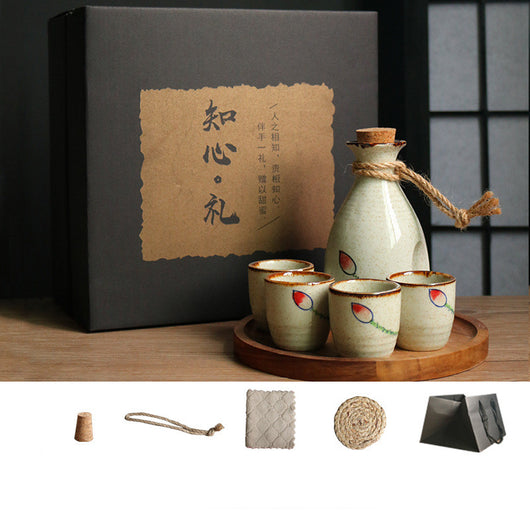 Set Calentador de Sake Retro Japonés con Tazas de Cerámica - Image 35