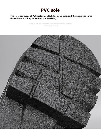 Botas de Trabajo Casual con Suela Gruesa - Estilo Motociclista Versátil para Hombre - Image 10