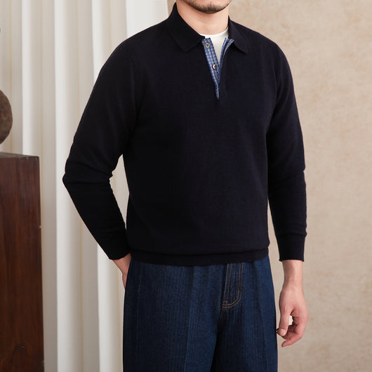Polo Slim Fit de Lana Tejida con Solapa - Image 2