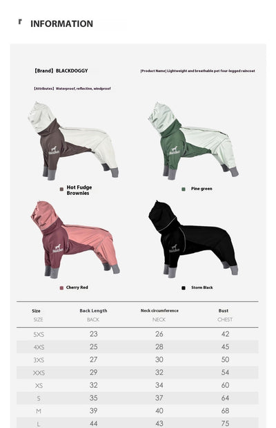 Impermeable para Perros - Abrigo Protector de Cuatro Patas - Image 6