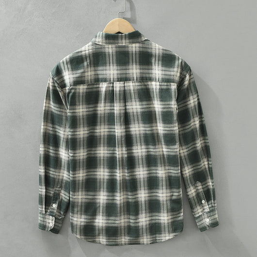 Camisa Cuadriculada Suelta y Cómoda para Hombre - Image 3