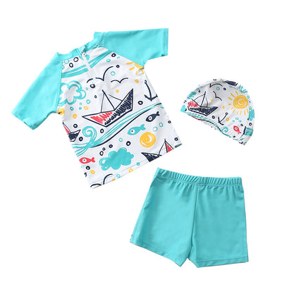 Traje de Baño Dividido para Niño - Diseño Adorable para Spa