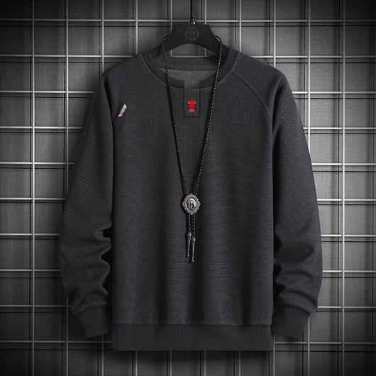 Sudadera Cuello Redondo con Parche Bordado de Cinco Estrellas - Image 2