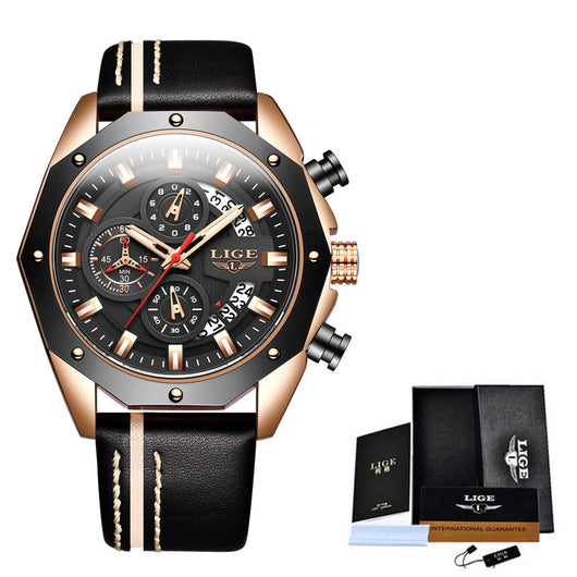 Reloj Deportivo de Lujo para Hombre - Cuarzo Resistente al Agua con Cronógrafo - Image 6