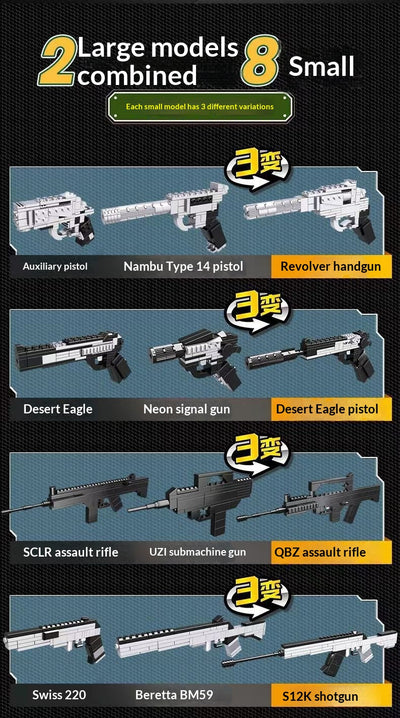 Kit de Bloques de Construcción Rifle Francotirador Militar Compatible - Image 11