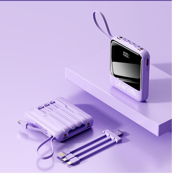 Power Bank Espejo Compacto de Carga Rápida Gran Capacidad