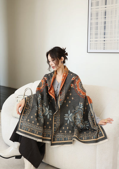 Chal Versátil de Oficina Estilo Coreano para Otoño e Invierno - Image 16