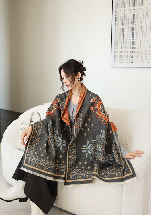 Chal Versátil de Oficina Estilo Coreano para Otoño e Invierno - Image 16
