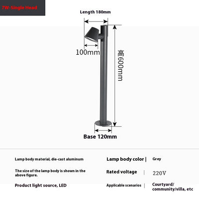 Lámpara de Jardín LED Moderna Impermeable - Columna Minimalista - Image 5