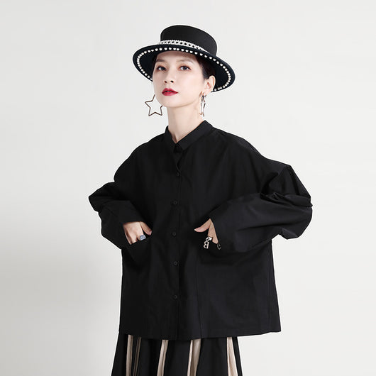 Camisa Oversized Dark Style con Botones Delanteros y Traseros - Manga Larga - Image 3