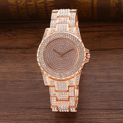 Reloj de Acero Inoxidable con Diamantes y Esfera Estrellada - Image 4