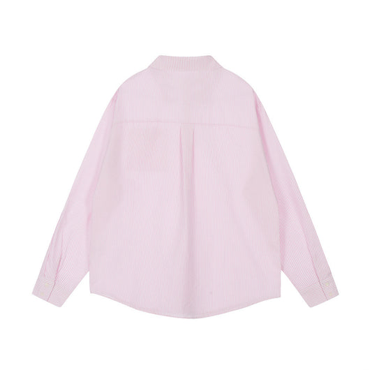 Camisa Suelta a Rayas para Hombre y Mujer - Image 19