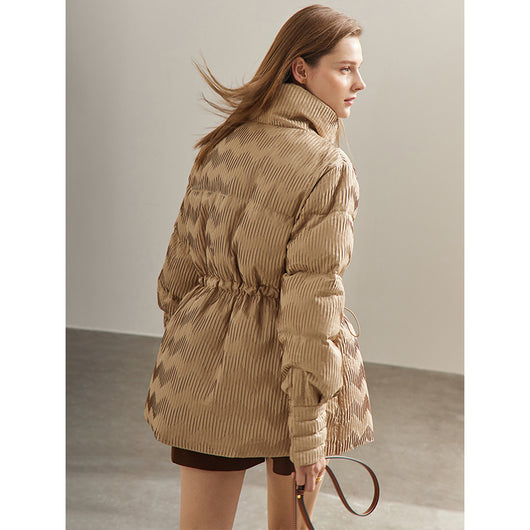 Chaqueta Acolchada Mujer Cuello Alto con Grafeno Tecnológico Negro - Image 3