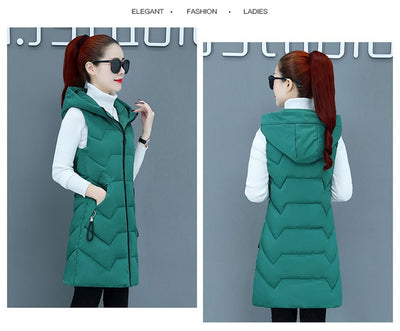 Chaleco Acolchado de Algodón para Mujer Talla Grande - Image 16