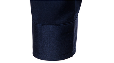 Camisa de Cuello Mao con Alas Bordadas para Hombre - Estilo Moderno - Image 10