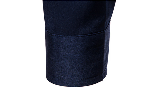 Camisa de Cuello Mao con Alas Bordadas para Hombre - Estilo Moderno - Image 10