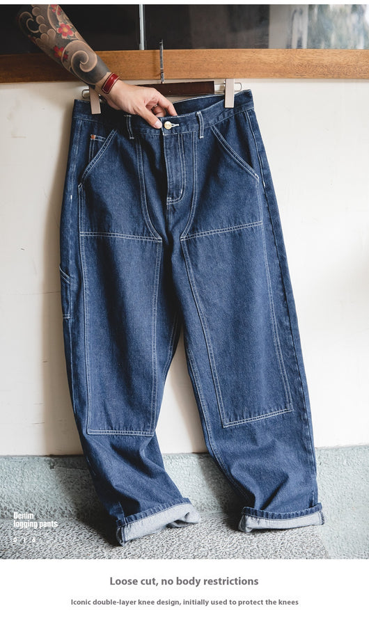 Jeans Rectos Sueltos Estilo Retro Americano con Cintura Ajustada - Image 13