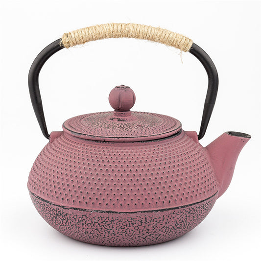 Olla de Hierro Fundido Estilo Europeo y Americano Rosa y Azul - Image 2