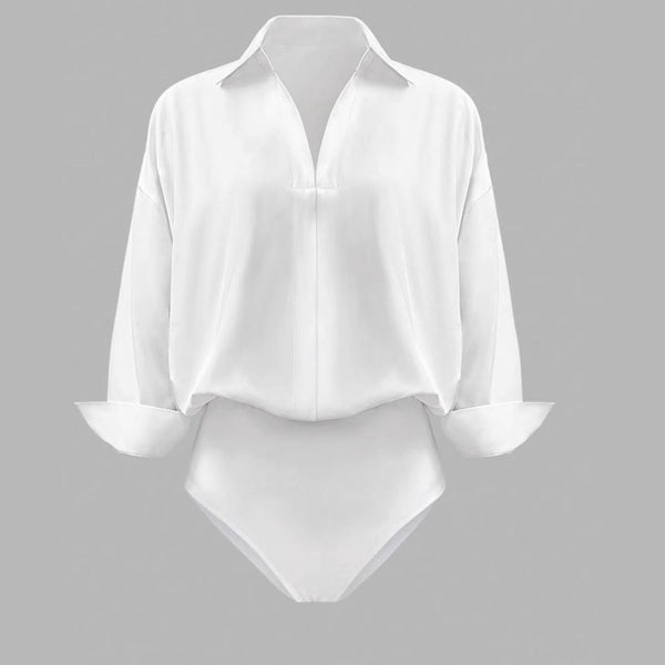 Blusa Entallada Cuello Mao Manga Tres Cuartos para Mujer - Image 5