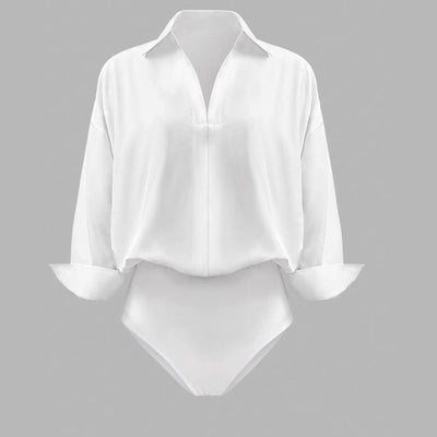 Blusa Entallada Cuello Mao Manga Tres Cuartos para Mujer - Image 5