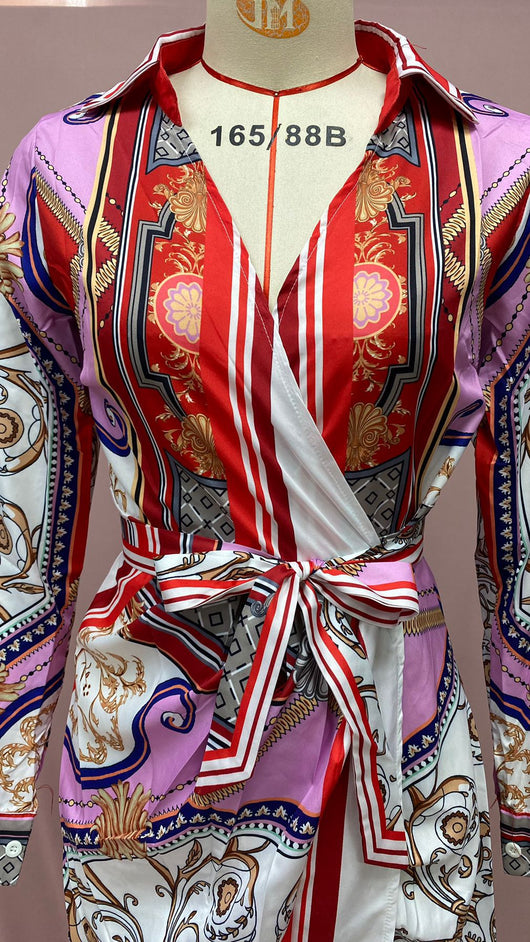 Camisa Larga Estilo Étnico Africano con Estampados Tradicionales - Image 16