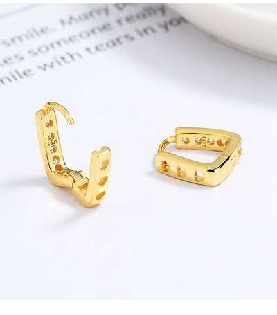 Aretes de Plata 925 Diseño Hueco U con Diamantes - Elegancia Minimalista - Image 8