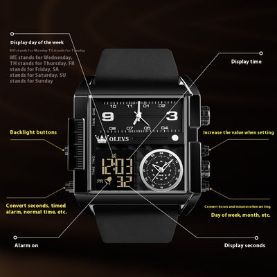 Reloj Deportivo Multifunción con Movimiento de Cuarzo - Image 10