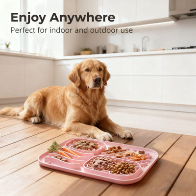 Comedero Lento para Perros con Ventosa Antiasfixia