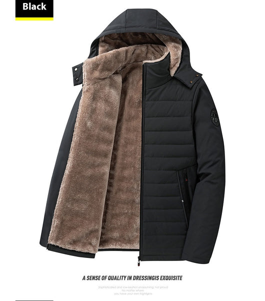 Abrigo Acolchado de Algodón para Adultos Mayores - Talla Grande Invierno - Image 13