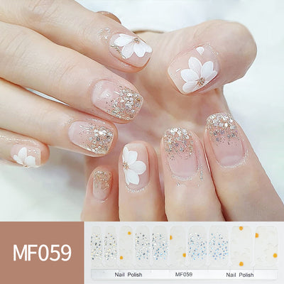Pegatinas de Uñas Tulipanes Pintados a Mano - Image 29