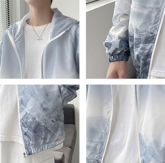 Camisa de Protección Solar con Degradado de Colores - Diseño Holgado y Casual - Image 11