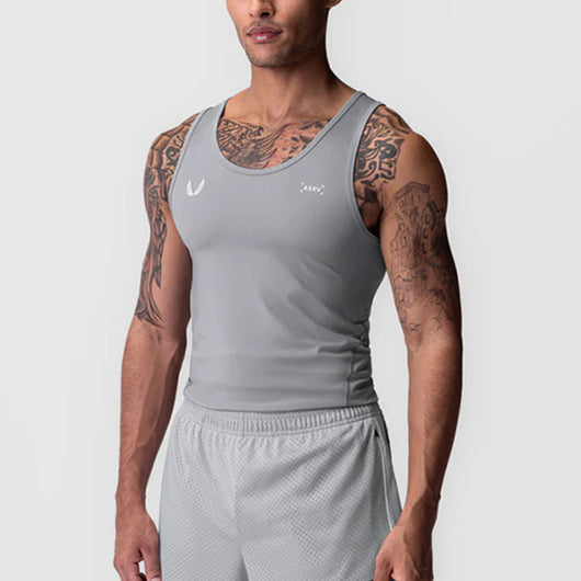 Camiseta Deportiva Sin Mangas Hombre Estilo Americano - Tela Fresca, Secado Rápido y Alta Elasticidad
