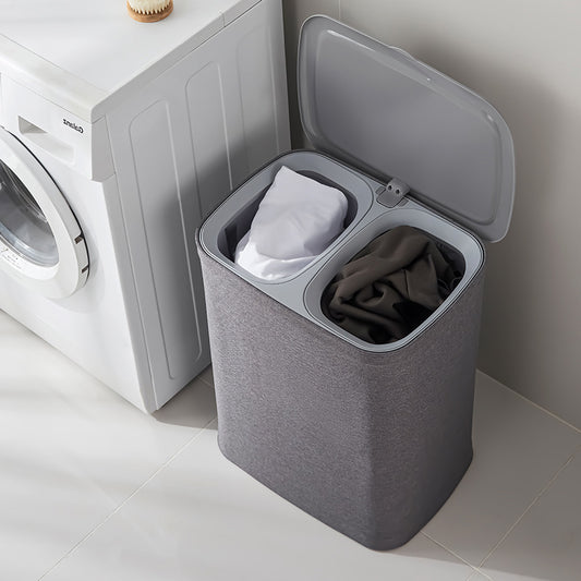 Canasta de Tela para Ropa Sucia con Tapa - Organizador Multifunción