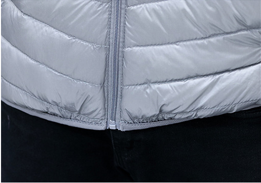 Chaqueta Puffer Ultraligera con Capucha - Abrigo de Plumas de Pato Slim Fit para Invierno - Image 13