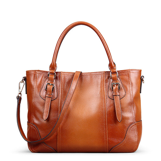 Bolso de Cuero Genuino Estilo Retro con Bandolera Simple - Image 13