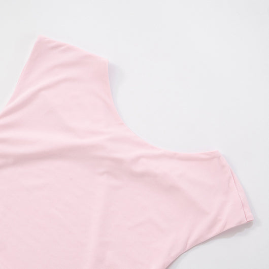 Blusa Ajustada Escote Bardot sin Espalda en Colores Lisos - Image 26