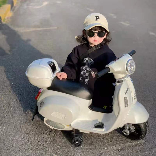 Triciclo Eléctrico Infantil Recargable con Asiento Cómodo