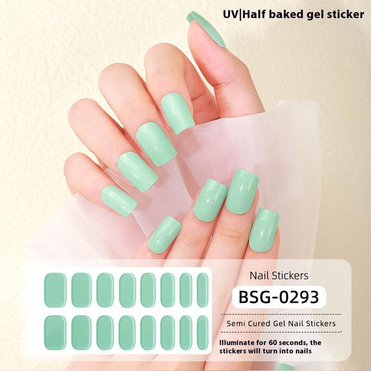 Adhesivos de Gel UV para Uñas Colores Puros Semi-curado con Lámpara Térmica