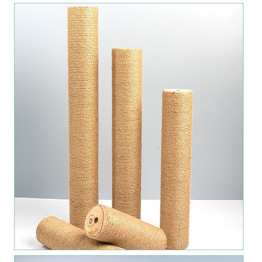 Torre Rascador para Gatos en Madera Maciza con Cuerda de Cáñamo - Image 4