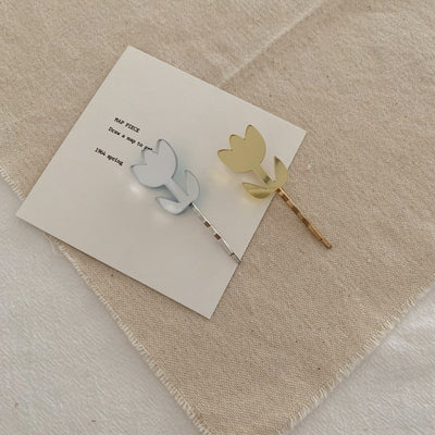 Pasador Floral con Corazón - Clip Romántico para Flequillo - Image 12