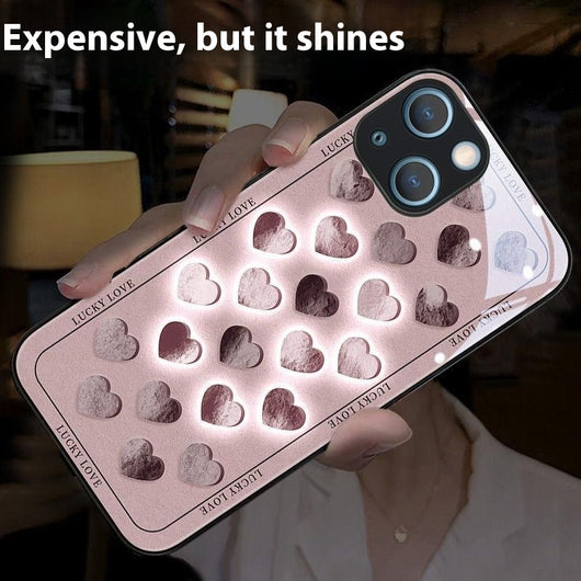 Funda de Celular con Diseño de Corazón Luminoso para Parejas - Image 14