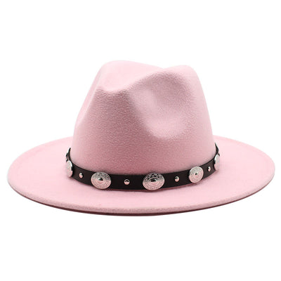 Sombrero de Copa Retro con Cinturón Metálico Unisex - Estilo Jazz Vintage - Image 9