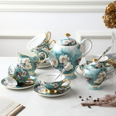 Juego de Café en Porcelana Fina - Taza y Platillo Elegante