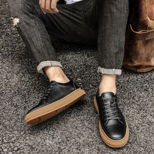 Zapatos de Cuero Británico Transpirables - Estilo Casual y Versátil - Image 2